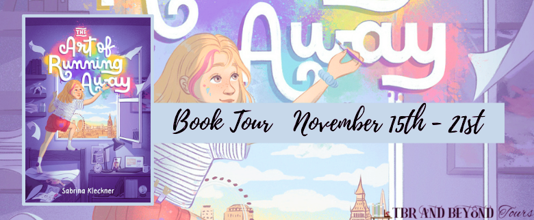 Blog Tour: The Art of Running Away by Sabrina Kleckner (Aesthetic Board + Reading Journal!)